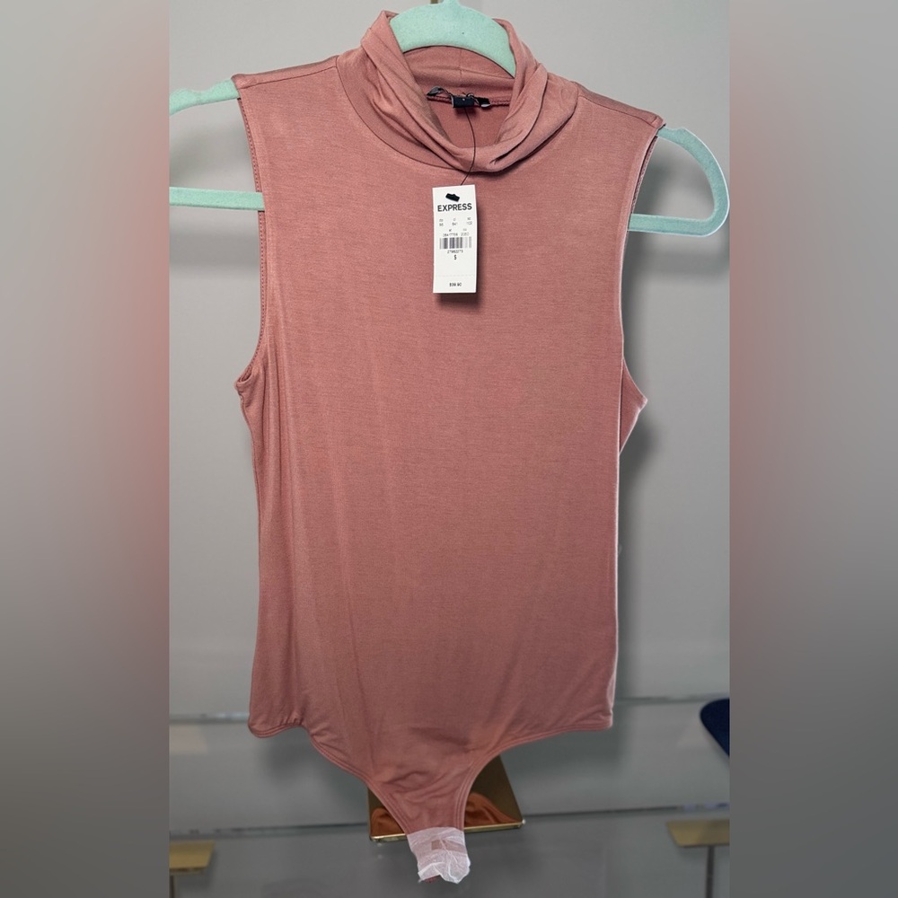 Mock neck  tank top body suit